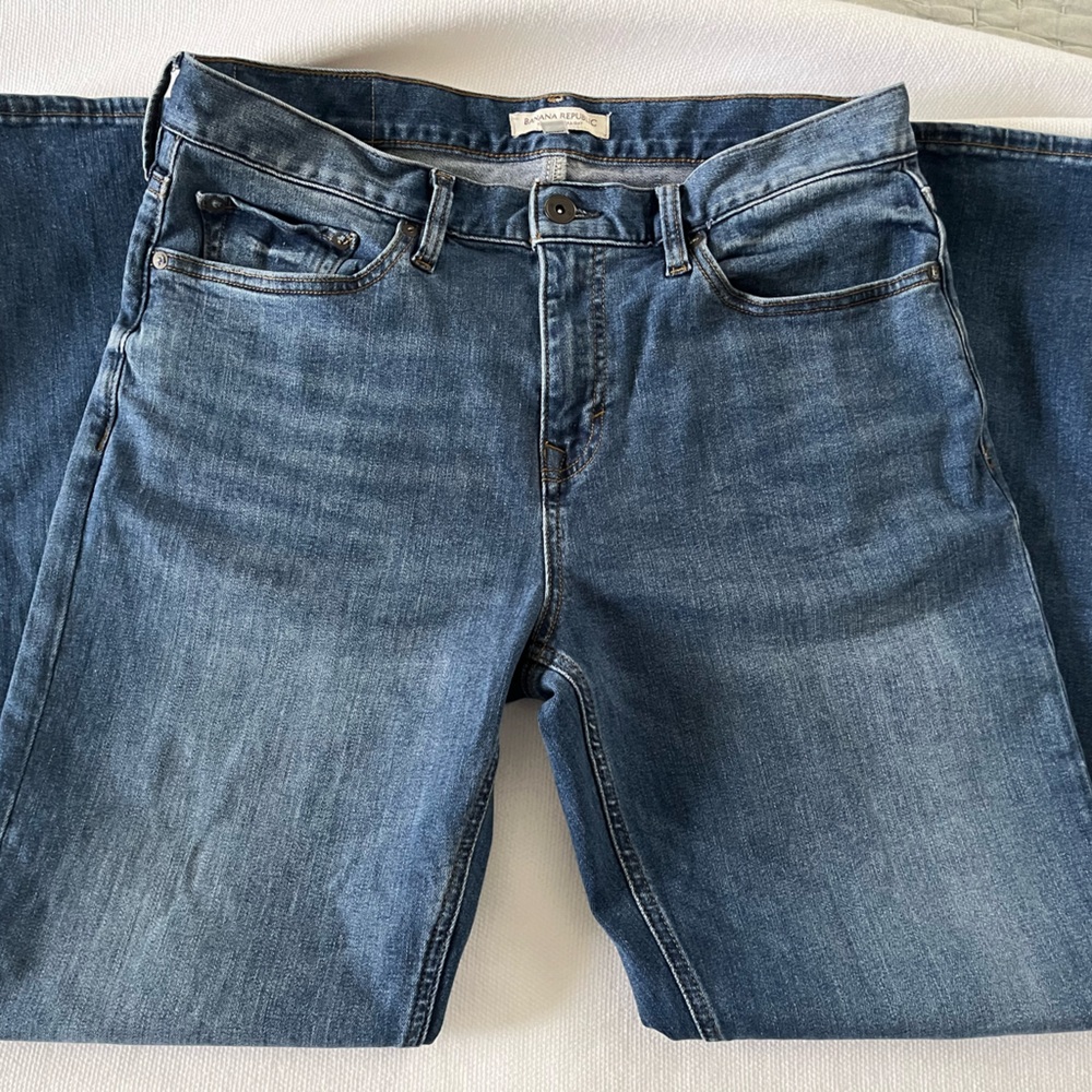 Banana Republic Blue Men's Straight Traveler Jeans 33x30